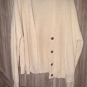 GAP Cream Button-Up Women's Cardigan